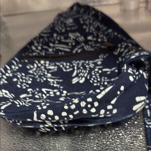 Navy and white back pack by True Blue Art